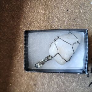 Elegant Wire-Wrapped Stone Pendant